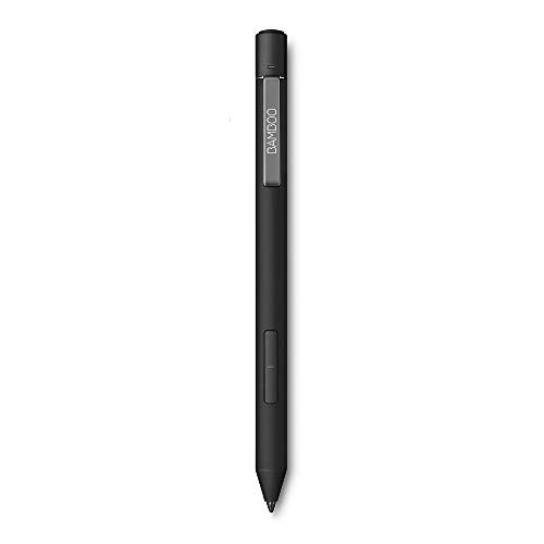Bamboo Ink Plus-Active Stylus (wiederaufladbar, mit 4.096 Druckstufen & Neigungserkennung zum präzisen Zeichnen, Schreiben & Kommentieren auf stiftfähigen Windows 10-Geräten) schwarz von Wacom