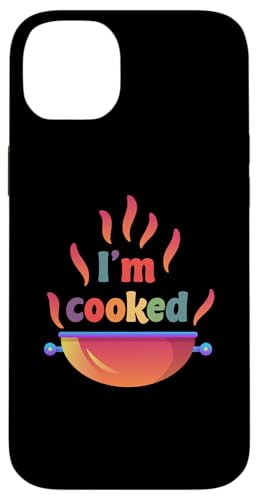 Hülle für iPhone 14 Plus I'm Cooked - Bunte Text-Vibes Lustiger Meme Slang Sarcasm von Wait, It's Cooking