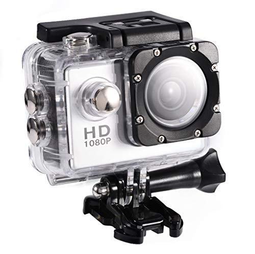 Sportkamera, Wasserdicht 30M Ultra HD sportkamera Fahrrad USB-Aufladung Outdoor-Radsport Sport DV Action Kamera Camcorder Ausdauer 90 min (Argento) von Wakects