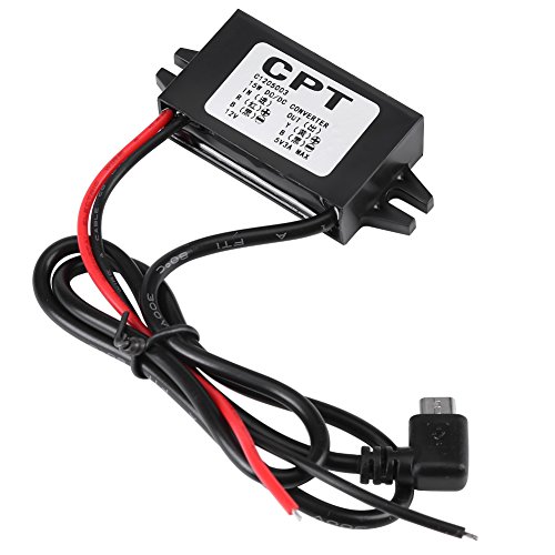 Nicht Isolierter Abwärtsspannungswandler DC-DC 12 V Bis 5 V 3 A Micro-USB-Adapter Konverter Spannungsregler Step-Down-Modul Wasserdichter Transformator für Auto-Smartphone von Walfront