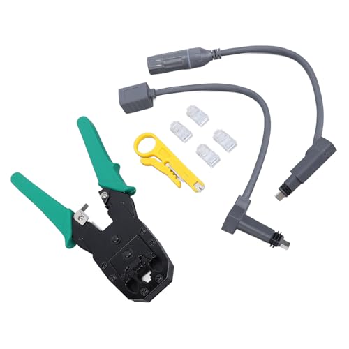 SPX-Stecker auf RJ45-Adapter-Set, 1200 Mbit/s Ethernet-Kabel, RJ45-Buchse, Stecker-Set für Gen 2-Antennen-Router, Schnelle Netzwerkverbindung für Kontinuierliche von Walfront