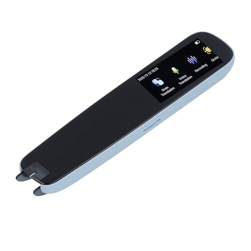 Scan Reader Pen, Tragbarer Intelligenter Translator Sprachübersetzer mit Sprachausgabe, Lesestift Sofortübersetzer mit Aufnahmefunktion, Text to Speech übersetzungsgerät für Legasthenie (Blue) von Walfront