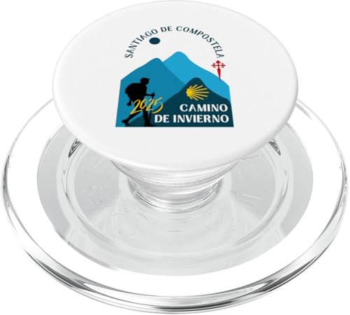 Camino de Invierno Pilgerwanderung Santiago Winterweg 2025 PopSockets PopGrip für MagSafe von Walking the Camino de Santiago de Compostela