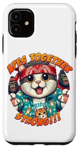 Hülle für iPhone 11 Apes Together Strong!!! Brüllendes Kätzchen Yolo von Wall Street Apes Together Strong