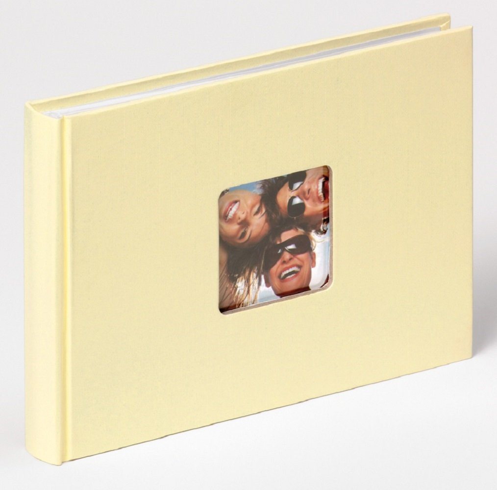 Walther Design Fotoalbum Fun 22 x 16 cm, buchgebundenes Album, Papiereinband, quadratischer Bildausschnitt von Walther Design