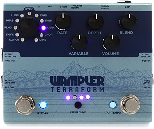 Wampler Terraform Multi-Modulation Gitarren-Effektpedal (WAMTERRAFORM) von Wampler