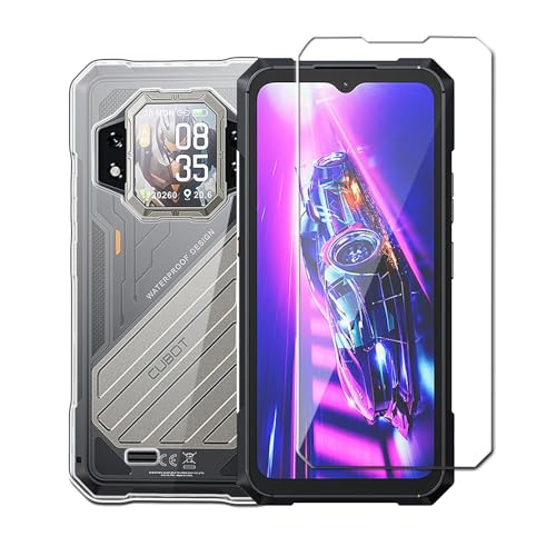 Wanglaism handyhülle für CUBOT Kingkong X Hülle + 1 gehärtetes Glas Displayschutzfolie, Weiche und transparente TPU Handyhülle Case Cover. von Wanglaism