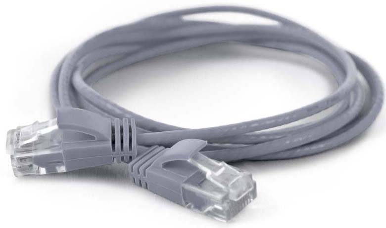 Wantec Patchkabel UTP  CAT6a           d=2,8mm  0,20m grau von Wantec