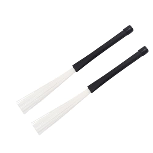 Warmhm Jazz Drum Bürsten Set Nylon Drumsticks Für Schlagzeuger Zubehör Für Percussion Instrumente Langlebige Trommelbürsten Für Vielseitige Anwendungen von Warmhm