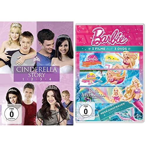 Cinderella Story 1-4 [4 DVDs] & Barbie - Meerjungfrauen Edition [3 DVDs] von Warner Bros (Universal Pictures)