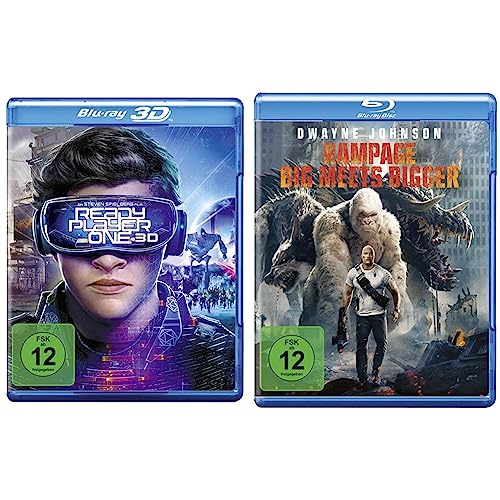 Ready Player One [3D Blu-ray] & Rampage: Big Meets Bigger [Blu-ray] von Warner Bros (Universal Pictures)