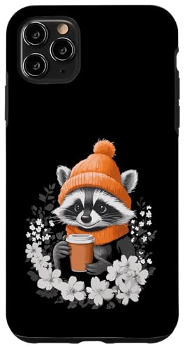 Waschbär Frauen Kaffee Deko Kinder Raccoon Mädchen Waschbär Hülle für iPhone 11 Pro Max von Waschbär Damen Kleidung Herren Raccoon Kaffee Deko