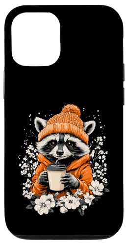 Waschbär Frauen Kaffee Deko Kinder Raccoon Mädchen Waschbär Hülle für iPhone 12/12 Pro von Waschbär Damen Kleidung Herren Raccoon Kaffee Deko