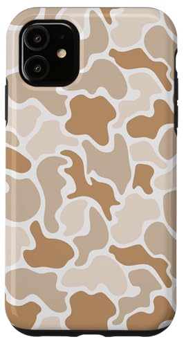 Hülle für iPhone 11 Duck Camo Jagd Camouflage Vintage Ästhetisch Niedlich Beige von Waterfowl Camo Pattern