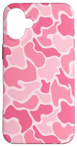 Hülle für iPhone 16 Plus Pink Duck Camo Jagd Camouflage Vintage Ästhetisch Niedlich von Waterfowl Camo Pattern