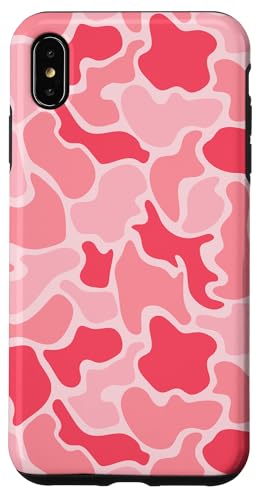 Hülle für iPhone XS Max Duck Camo Pink Jagd Camouflage Vintage Ästhetisch Niedlich von Waterfowl Camo Pattern