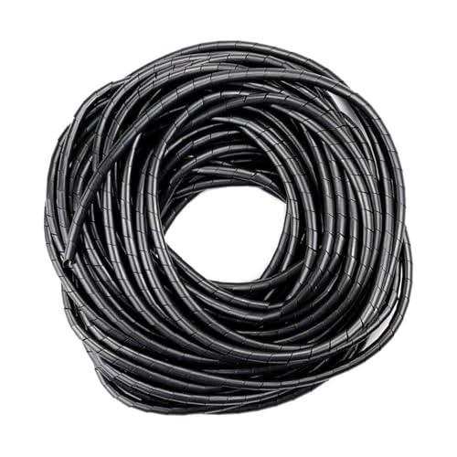 4 mm x 10 m Spiralband Kabelaufwicklung in Schwarz Organisieren und schützen Sie Ihre Kabel, verhindern Sie Verheddern und verlängern Sie ihre Lebensdauer. Ideal für Zuhause und Büro. von WatioWave