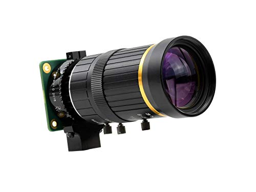 Waveshare Industrial Zoom Lens, 8-50mm Adjustable Focal Length, Compatible with Raspberry Pi Camera von Waveshare