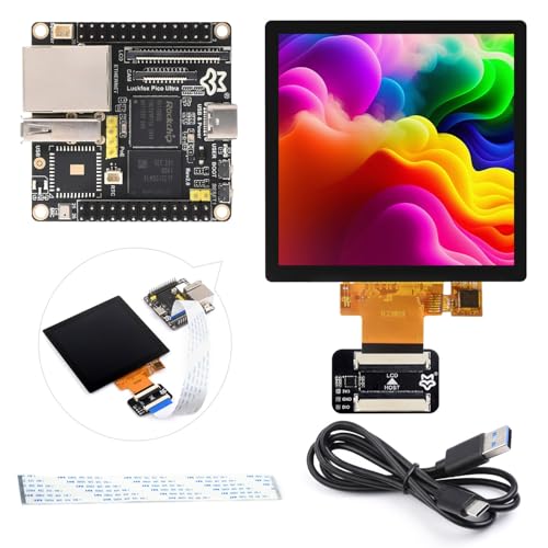 Waveshare Luck-Fox Pico Ultra RV1106 Linux Micro Development Board, Integrates ARM Cortex-A7/RISC-V MCU/NPU/ISP Processors, Without Wireless, Includes a 480X480 4inch Touch Display von Waveshare