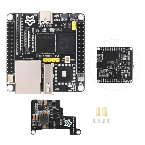 Waveshare Luckfox Pico Ultra RV1106 Linux Micro Development Board, Integrates ARM Cortex-A7/RISC-V MCU/NPU/ISP Processors, with 8GB EMMC, with PoE Module von Waveshare