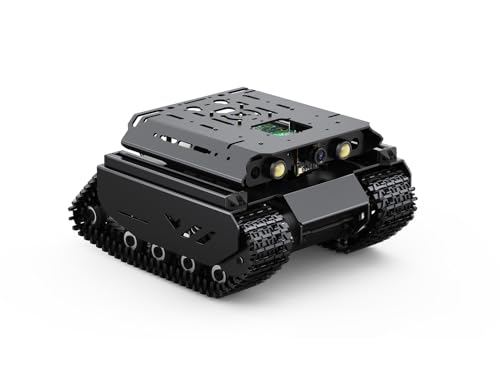 Waveshare Open-Source Off-Road Tracked AI Robot, Compatible with Raspberry Pi 5, Dual Controllers, Computer Vision, PI5-4GB Included von Waveshare