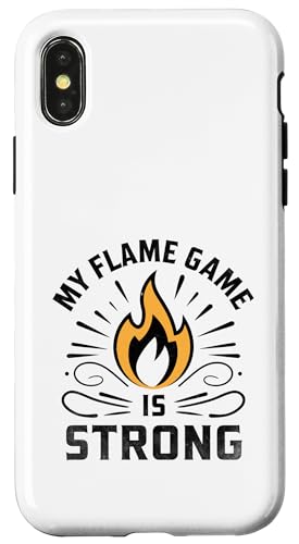 My Flame Game Is Strong Candle Maker Wax Hülle für iPhone X/XS von Wax Candle Maker Melting Candle Making Gifts