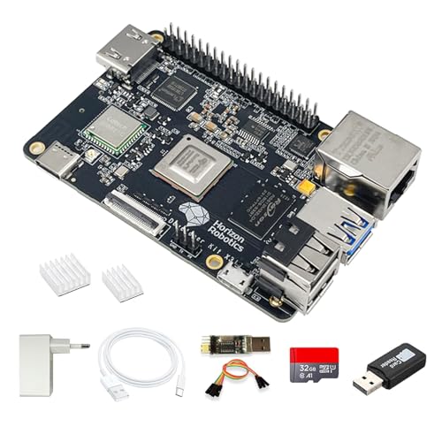 WayPonDEV D-Robotics RDK X3 AI Robot Development Board Kit, Quad-Core Cortex-A53 5TOPS BPU 2GB/4GB LPDDR4, Kompatibel mit Raspberry Pi, für Robotik AI Entwicklung ROS Deep Learning (4GB,Standard Kit) WayPonDEV D-Robotics RDK X3 AI Robot Development Board Kit, Quad-Core Cortex-A53 5TOPS BPU 2GB/4GB LPDDR4, Kompatibel mit Raspberry Pi, für Robotik AI Entwicklung ROS Deep Learning (4GB,Standard Kit) von WayPonDEV