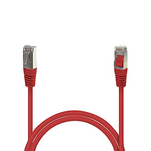 Waytex 33813 Netzwerkkabel RJ45 Cat 6a S/FTP LSOH rot 0,50 m von Waytex