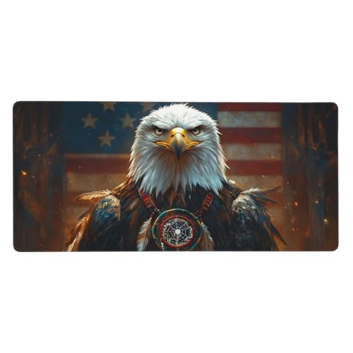 Gaming Mauspad, Adler Mousepad XXL 1000x400x3mm Mousepad Gaming Animation, Schreibtischunterlage Mit Kantenschutz, Wasserabweisend Maus Pad Gaming Zubehör Verbessert Präzision und Geschwindigkei-z677 von Weaejoan