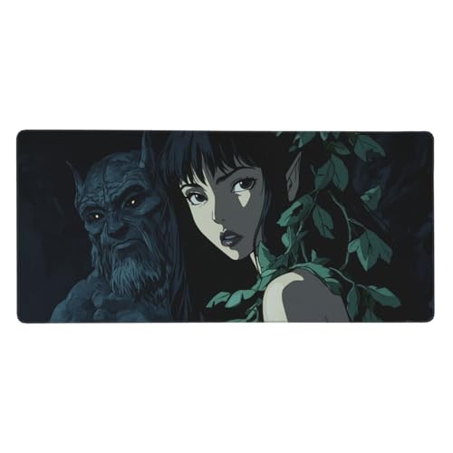 Gaming Mauspad, Karikatur Mousepad XXL 700x400x3mm Mousepad Gaming Frau, Schreibtischunterlage Mit Kantenschutz, Wasserabweisend Maus Pad Gaming Zubehör Verbessert Präzision und Geschwindigkei-z365 von Weaejoan