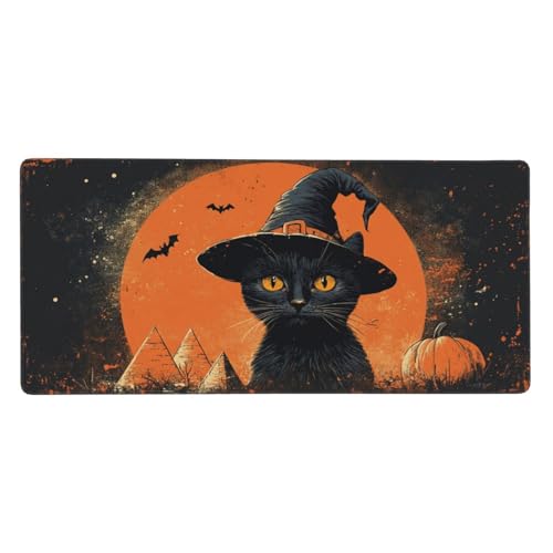 Karikatur Mousepad XL 700x300mm/70x30cm Groß Gaming Mauspad Katze, Schreibtischunterlage Mit Anti-Rutsch Basis,Tischunterlage Large Size, für Gaming Office Home Zubehör, Geschenke für Männer-z376 von Weaejoan