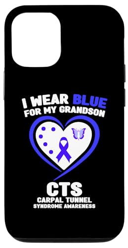 Hülle für iPhone 15 Pro I Wear Blue for My Grandson Karpaltunnelsyndrom Awareness von Wear Blue Carpal Tunnel Syndrome Apparel.