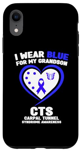 Hülle für iPhone XR I Wear Blue for My Grandson Karpaltunnelsyndrom Awareness von Wear Blue Carpal Tunnel Syndrome Apparel.