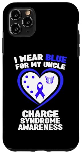 Hülle für iPhone 11 Pro Max Ich trage Blau, um auf das Uncle Charge-Syndrom aufmerksam zu machen von Wear Blue Charge Syndrome Awareness Apparel.