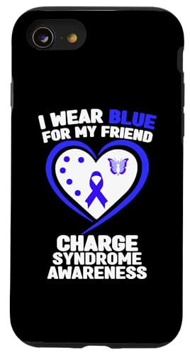 Hülle für iPhone SE (2020) / 7 / 8 Ich trage Blau, um meinem Freund das Charge-Syndrom bewusst zu machen von Wear Blue Charge Syndrome Awareness Apparel.