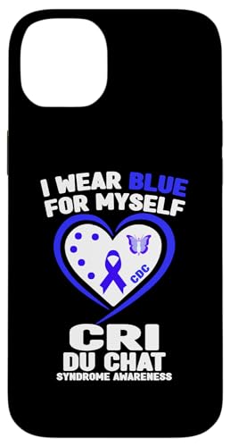 Hülle für iPhone 14 Plus Ich trage Blau für mich, Bewusstsein für das Cri Du Chat-Syndrom von Wear Blue Cri Du Chat Syndrome Apparel.