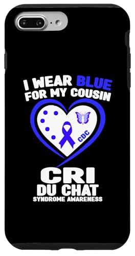 Hülle für iPhone 7 Plus/8 Plus Ich trage Blau, um auf das Cri Du Chat-Syndrom bei meinem Cousin aufmerksam zu machen von Wear Blue Cri Du Chat Syndrome Apparel.