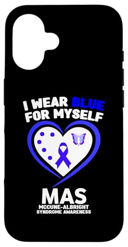 Hülle für iPhone 16 I Wear Blue for Myself MAS McCune-Albright Syndrom von Wear Blue McCune-Albright Syndrome Apparel.