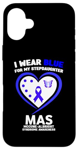 Hülle für iPhone 16 Plus Ich trage Blau für meine Stieftochter MAS McCune-Albright Syndrom von Wear Blue McCune-Albright Syndrome Apparel.