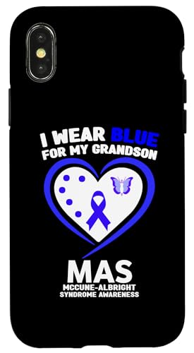 Hülle für iPhone X/XS I Wear Blue for My Grandson MAS McCune-Albright Syndrom von Wear Blue McCune-Albright Syndrome Apparel.