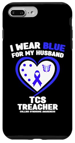 Hülle für iPhone 7 Plus/8 Plus I Wear Blue for My Husband TCS Treacher Collins Syndrom von Wear Blue - TCS Awareness Apparel.