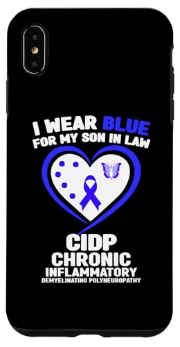 Hülle für iPhone XS Max Ich trage Blau für das CIDP-Bewusstsein meines Schwiegersohnes von Wear Blue for CIDP Awareness Apparel.