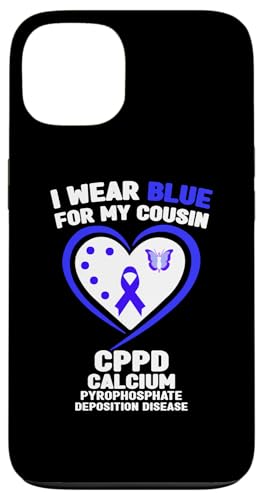 Hülle für iPhone 13 Ich trage Blau für das CPPD-Bewusstsein meines Cousins von Wear Blue for CPPD Awareness Apparel.