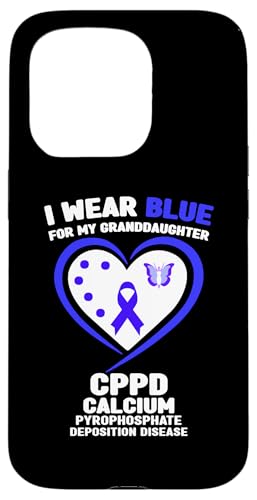 Hülle für iPhone 15 Pro Ich trage Blau für das CPPD-Bewusstsein meiner Enkelin von Wear Blue for CPPD Awareness Apparel.