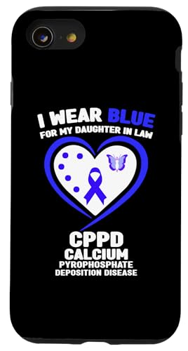 Hülle für iPhone SE (2020) / 7 / 8 Ich trage Blau für das CPPD-Bewusstsein meiner Schwiegertochter von Wear Blue for CPPD Awareness Apparel.