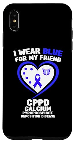 Hülle für iPhone XS Max Ich trage Blau für das CPPD-Bewusstsein meines Freundes von Wear Blue for CPPD Awareness Apparel.