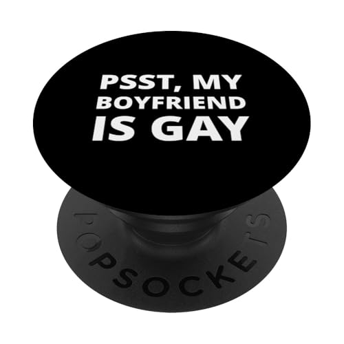 Psst, Mein Freund Ist Homosexuell - Lustig PopSockets Klebender PopGrip von Wear Gay Pride