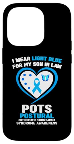 Hülle für iPhone 14 Pro Ich trage Hellblau für meinen Schwiegersohn POTS Awareness von Wear Light Blue for POTS Awareness Apparel.