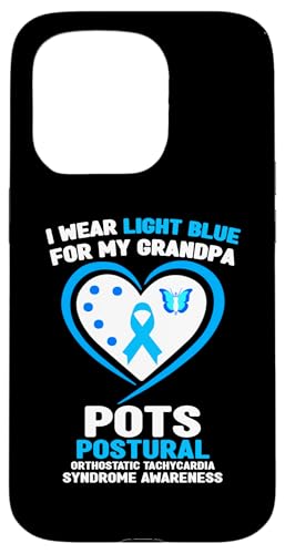 Hülle für iPhone 15 Pro Ich trage Hellblau für mein Opa POTS Awareness von Wear Light Blue for POTS Awareness Apparel.