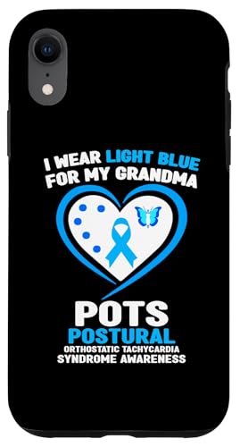 Hülle für iPhone XR Ich trage Hellblau für meine Oma POTS Awareness von Wear Light Blue for POTS Awareness Apparel.